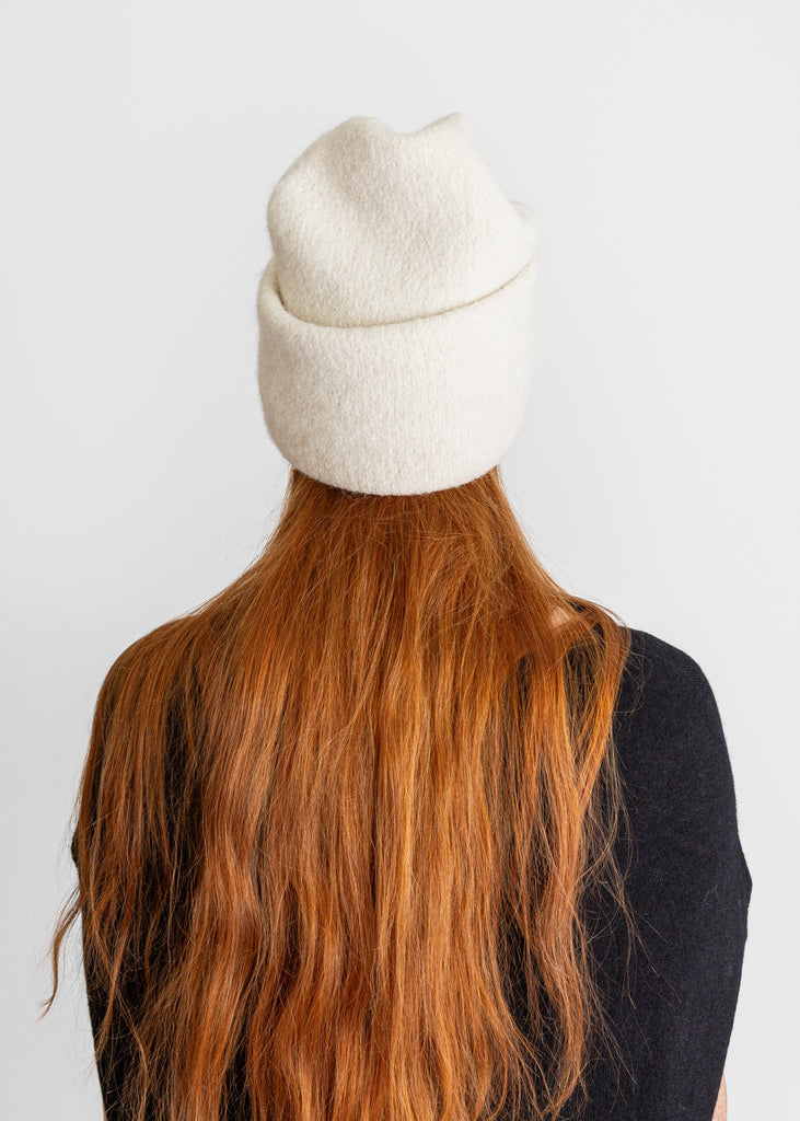 Lauren Manoogian_Carpenter Hat in Raw White_Hats_ - Finefolk