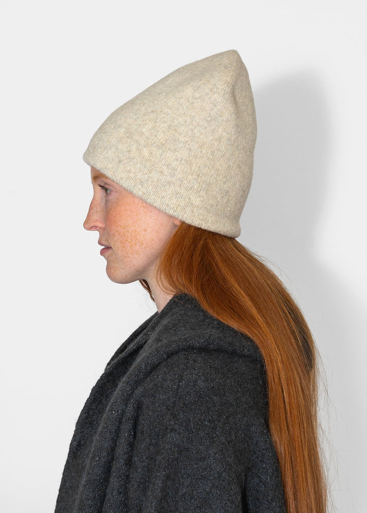 Lauren Manoogian_Double Beanie in Ecru_Hats_ - Finefolk