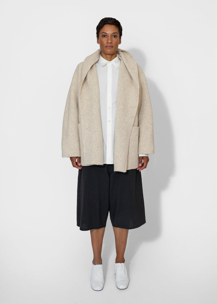 Lauren Manoogian_Double Face Coat in Ecru_Apparel & Accessories_1 - Finefolk