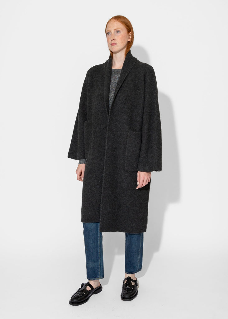 Lauren Manoogian_Double Face Long Coat in Ink_Outerwear_PO/S - Finefolk