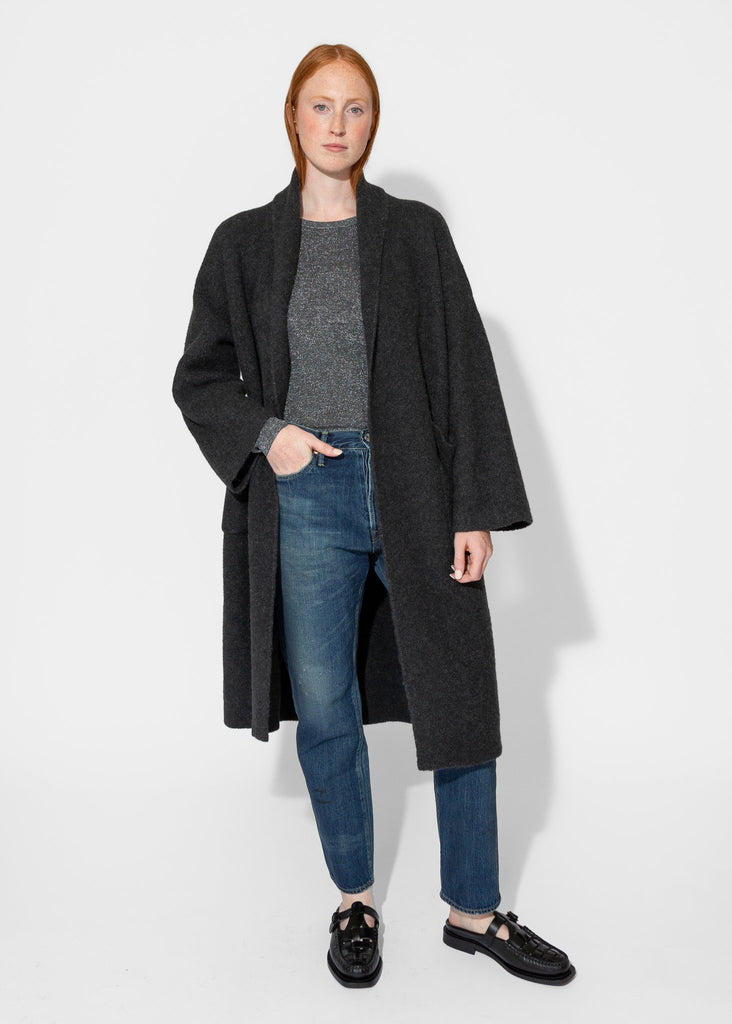 Lauren Manoogian_Double Face Long Coat in Ink_Outerwear_PO/S - Finefolk