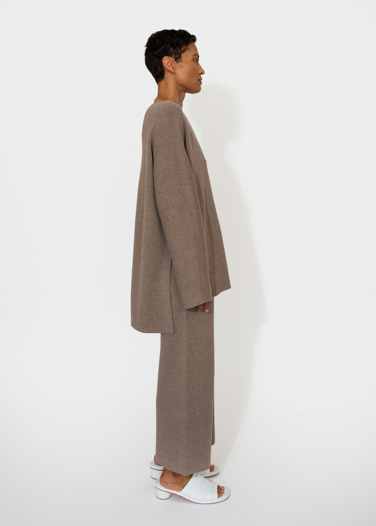 Lauren Manoogian_Double Knit Boatneck in Wood_Sweater_1 - Finefolk