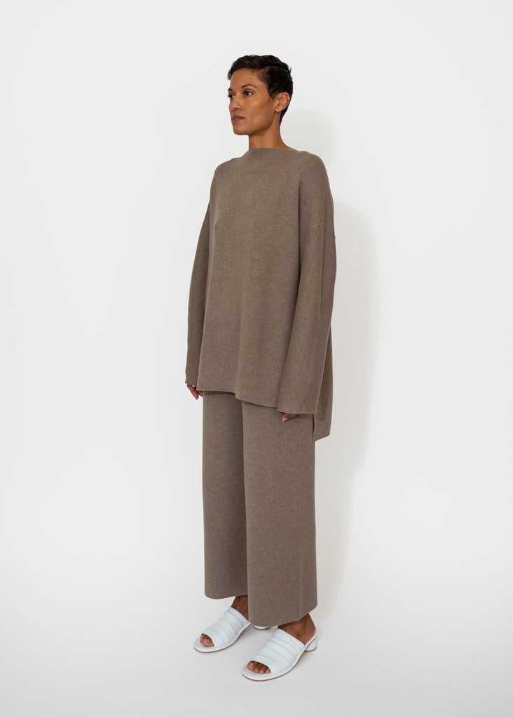 Lauren Manoogian_Double Knit Boatneck in Wood_Sweater_1 - Finefolk