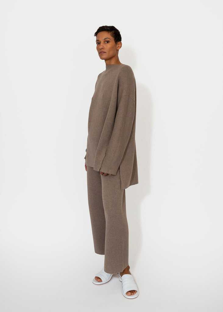 Lauren Manoogian_Double Knit Boatneck in Wood_Sweater_1 - Finefolk