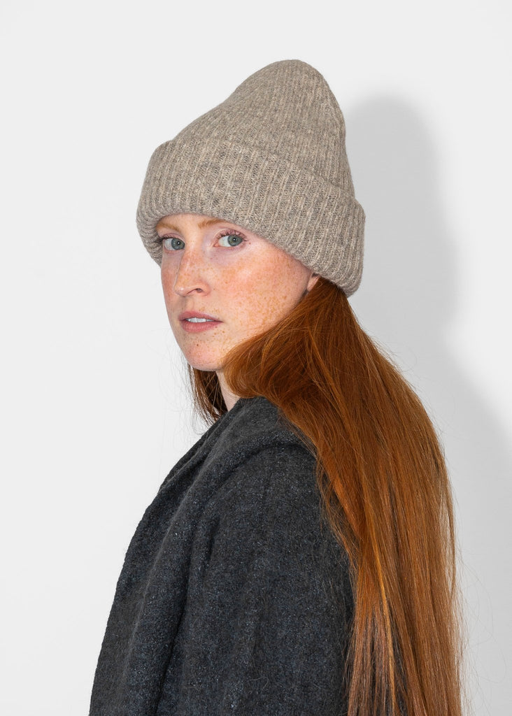 Lauren Manoogian_Soft Rib Beanie in Dust_Hats_ - Finefolk