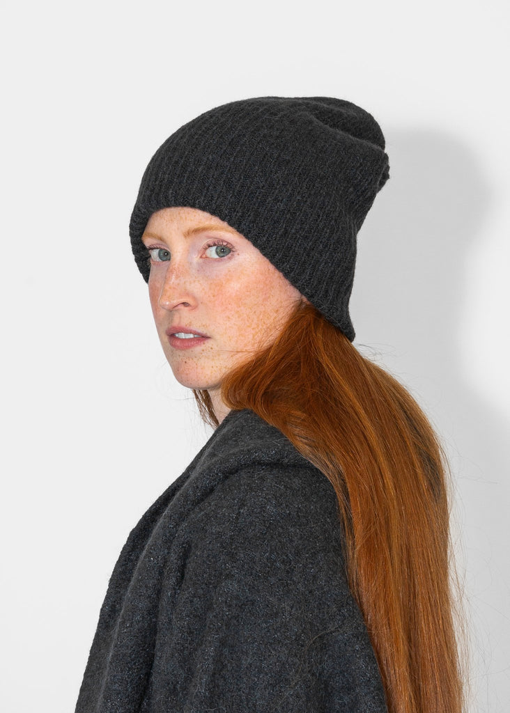 Lauren Manoogian_Soft Rib Beanie in Ink_Hats_ - Finefolk