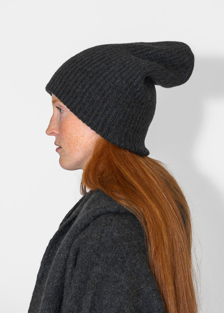 Lauren Manoogian_Soft Rib Beanie in Ink_Hats_ - Finefolk