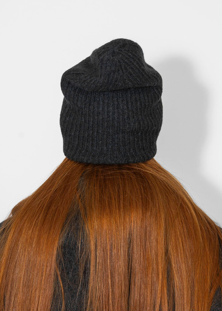 Lauren Manoogian_Soft Rib Beanie in Ink_Hats_ - Finefolk