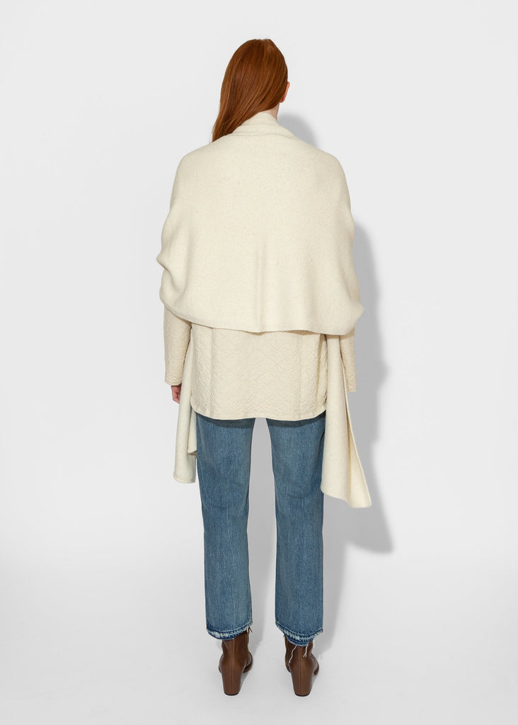 Lauren Manoogian_U Cape in Raw White_Sweater_ - Finefolk