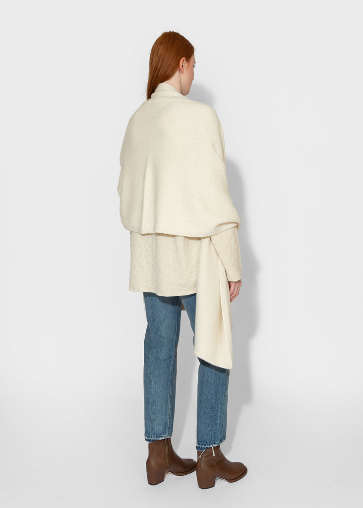 Lauren Manoogian_U Cape in Raw White_Sweater_ - Finefolk