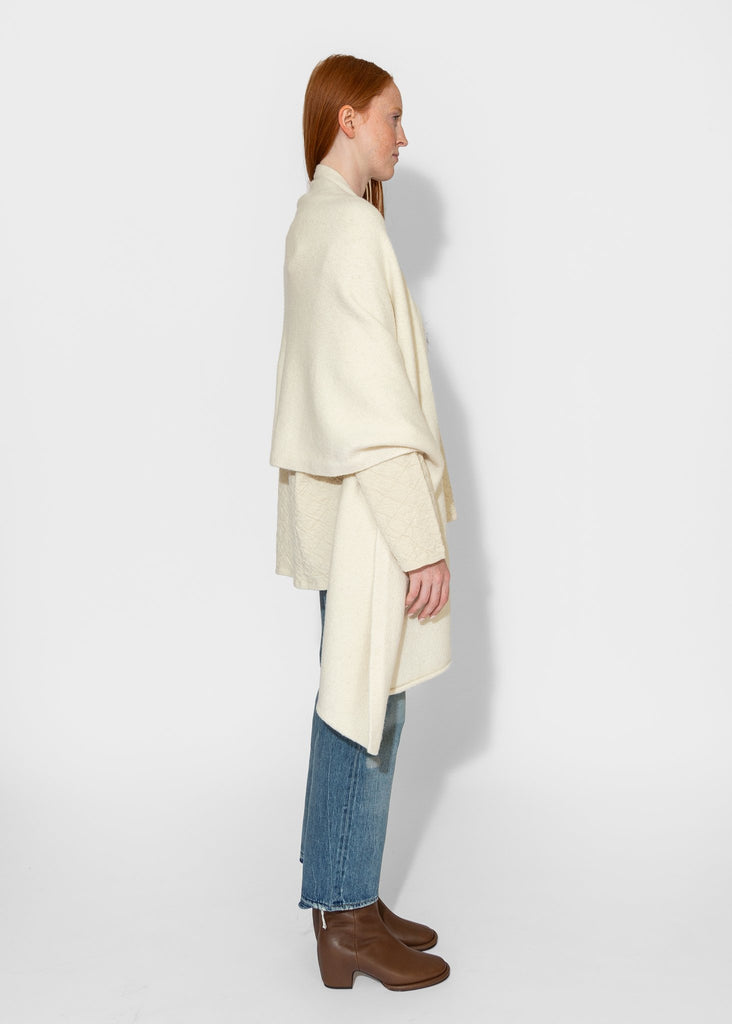 Lauren Manoogian_U Cape in Raw White_Sweater_ - Finefolk