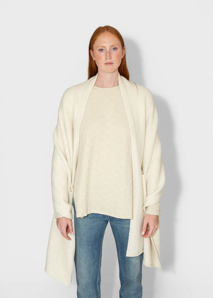 Lauren Manoogian_U Cape in Raw White_Sweater_ - Finefolk