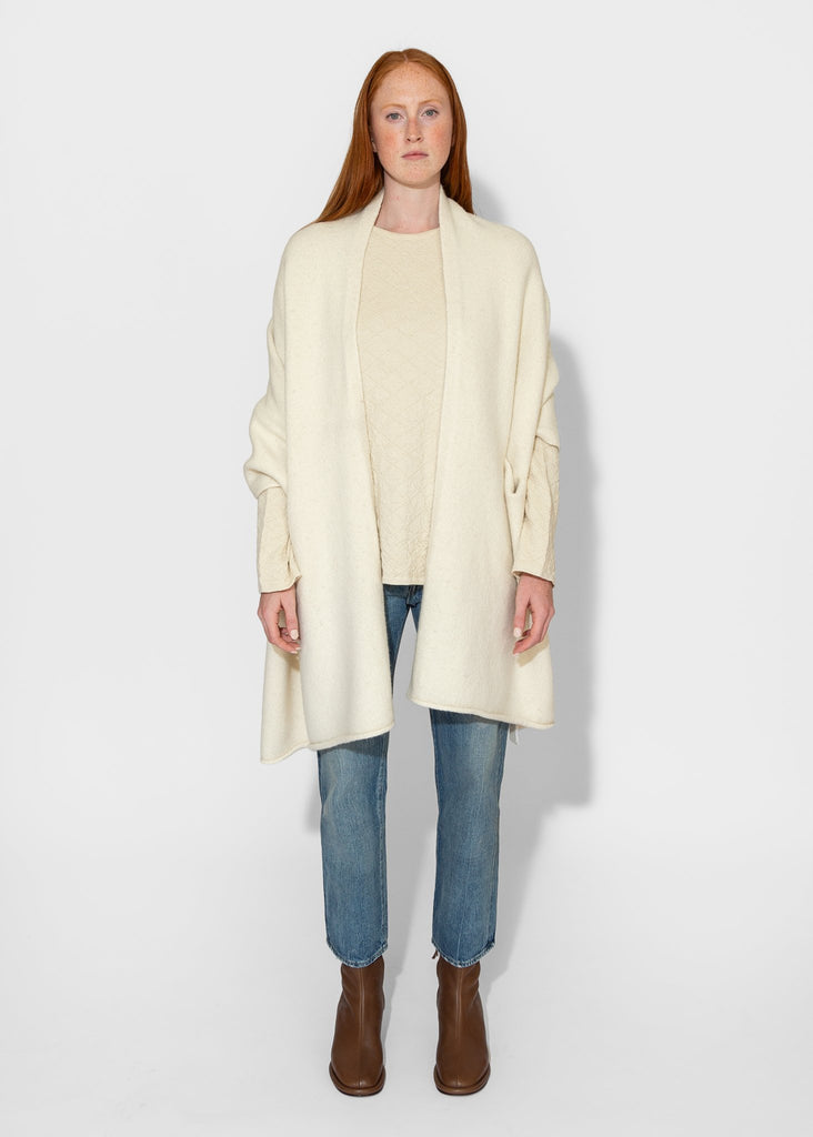 Lauren Manoogian_U Cape in Raw White_Sweater_ - Finefolk