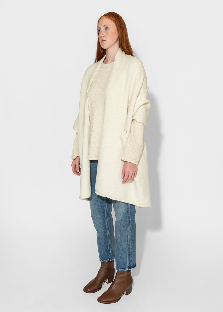 Lauren Manoogian_U Cape in Raw White_Sweater_ - Finefolk