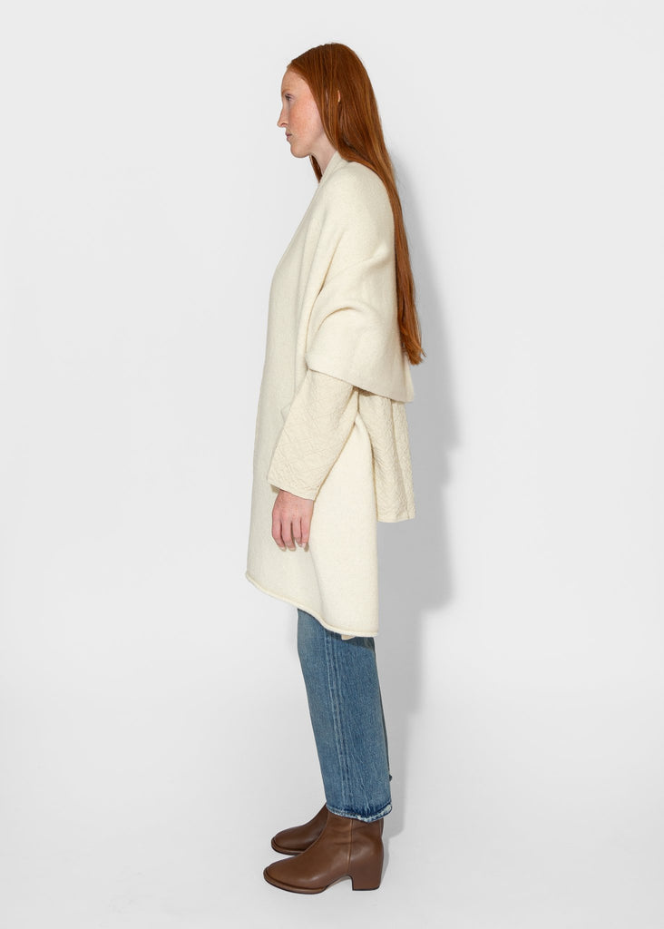 Lauren Manoogian_U Cape in Raw White_Sweater_ - Finefolk