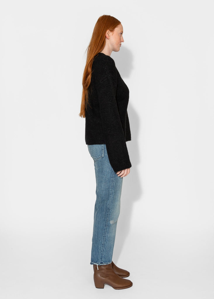 Lauren Manoogian_Vello Crewneck in Black_Sweater_1 - Finefolk