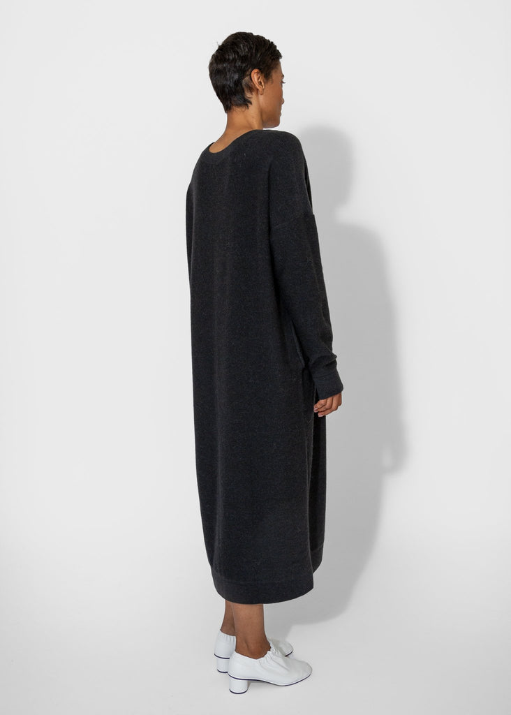 Lauren Manoogian_Wide V Neck Dress in Ink_Apparel & Accessories_1 - Finefolk