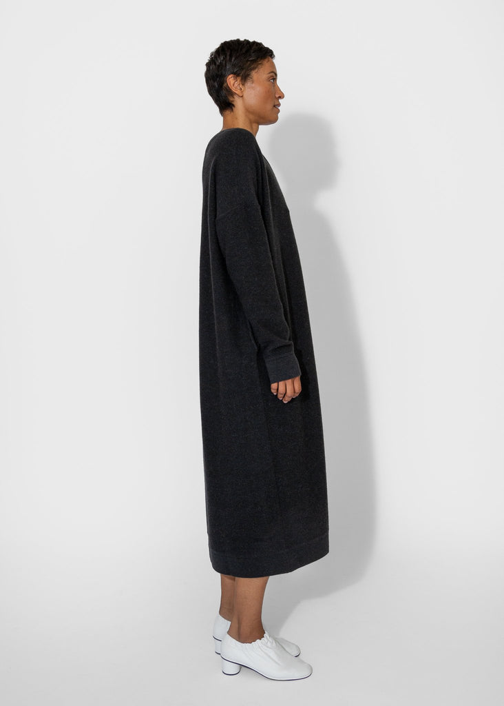 Lauren Manoogian_Wide V Neck Dress in Ink_Apparel & Accessories_1 - Finefolk