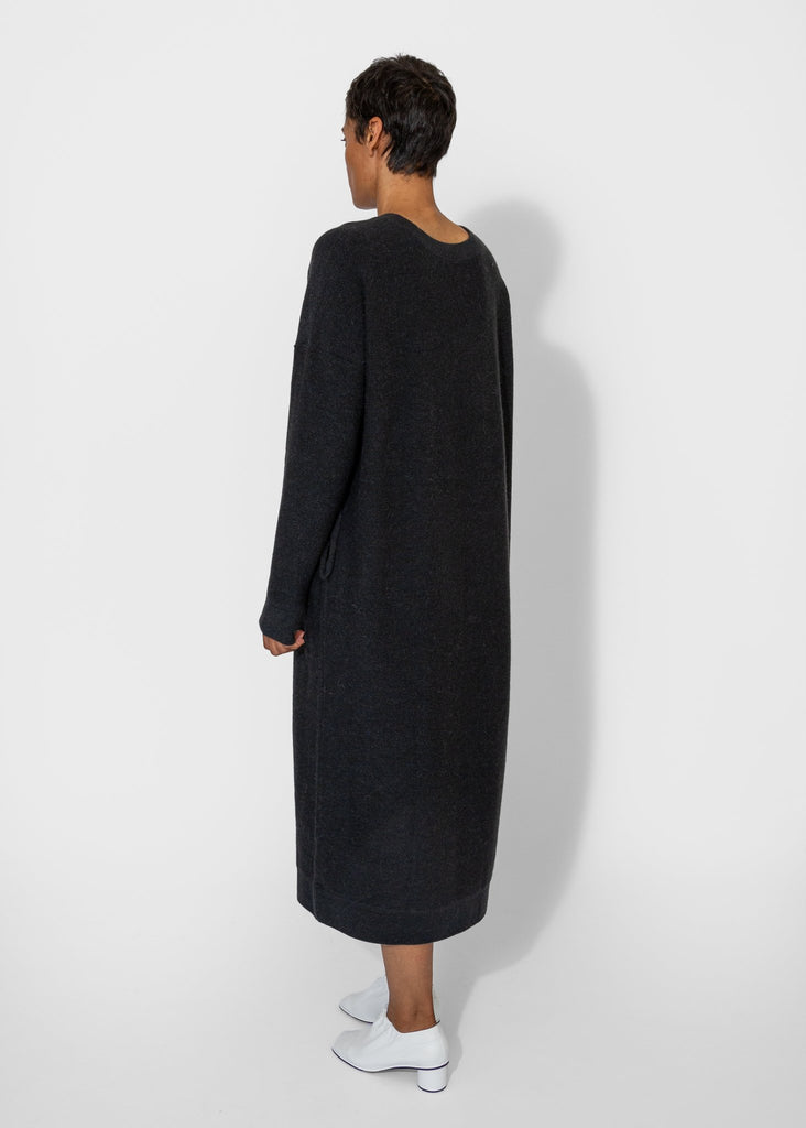 Lauren Manoogian_Wide V Neck Dress in Ink_Apparel & Accessories_1 - Finefolk