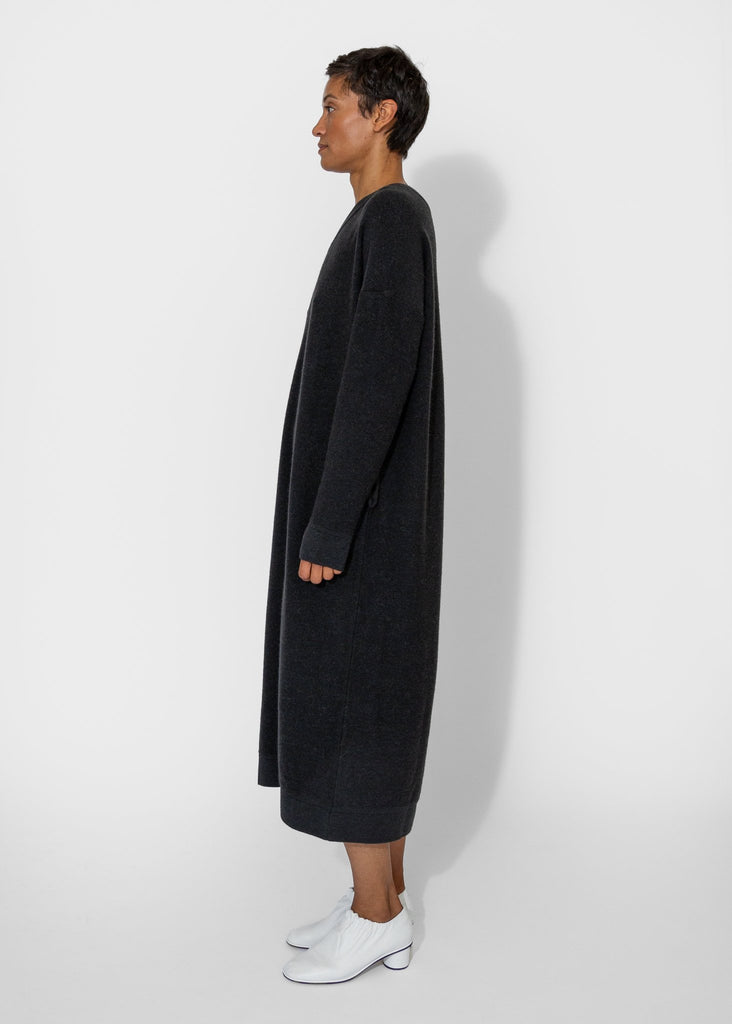 Lauren Manoogian_Wide V Neck Dress in Ink_Apparel & Accessories_1 - Finefolk