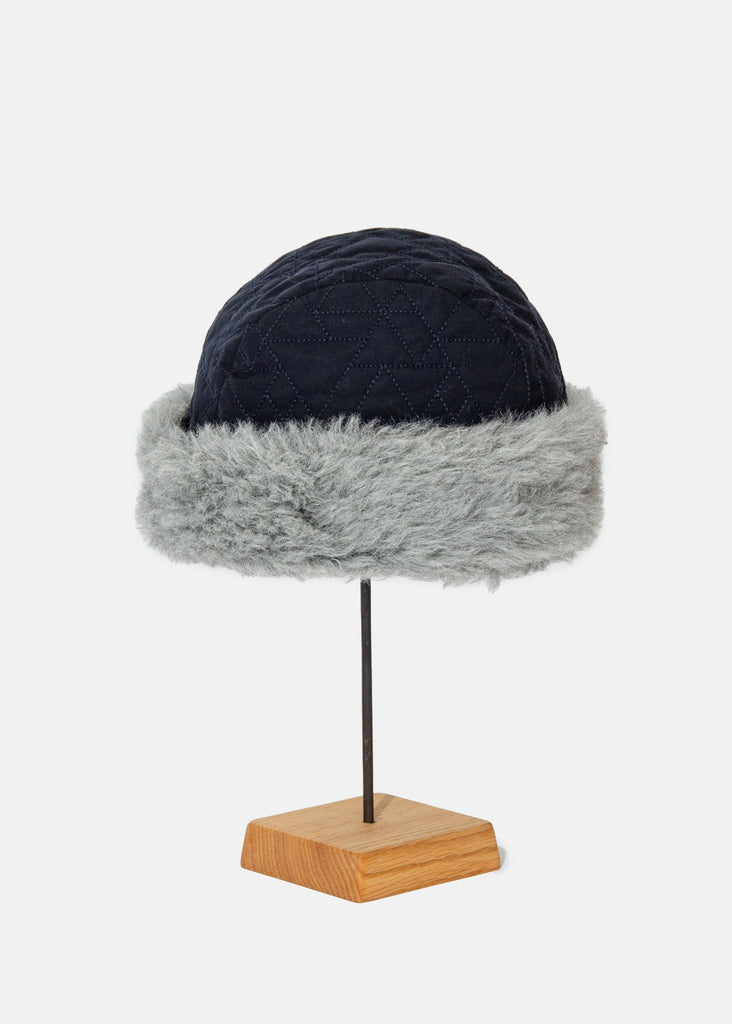 Mature Ha_Hood Cap Quilting in Navy_Hats_ - Finefolk