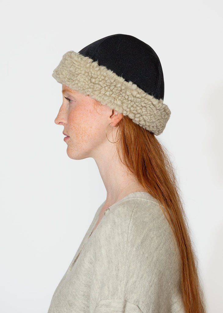 Mature Ha_Hood Cap Recycle in Dark Navy_Hats_ - Finefolk