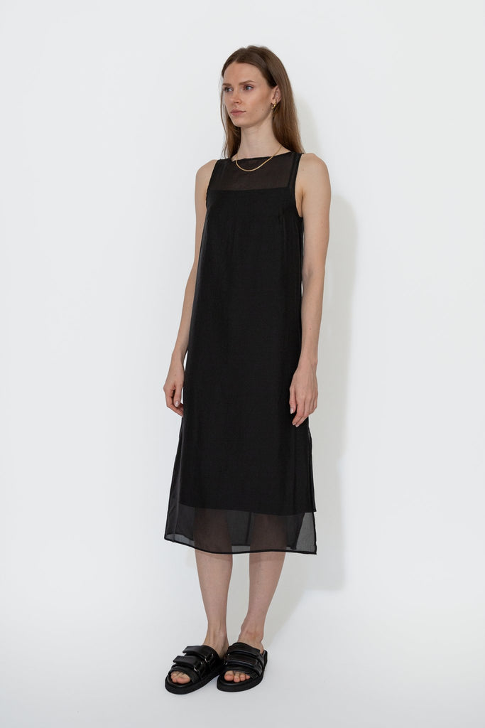 Mijeong Park_Organza Dress in Black_Dress_XS - Finefolk