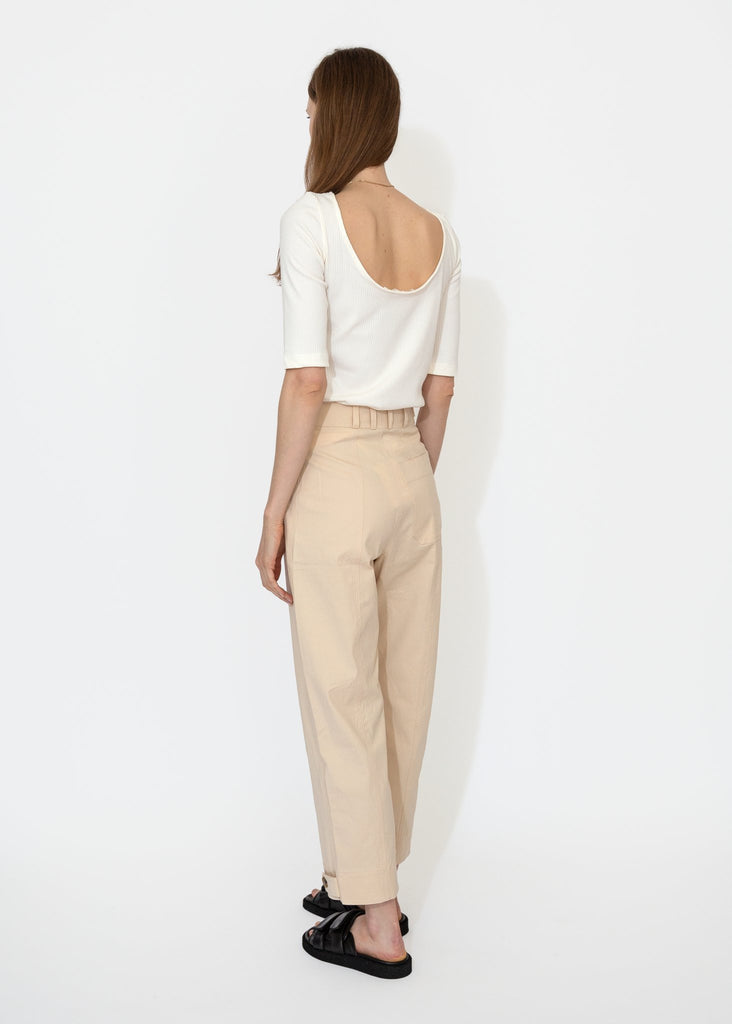 Mijeong Park_Scoop Back Ribbed Top in Ivory_Tops_XS - Finefolk