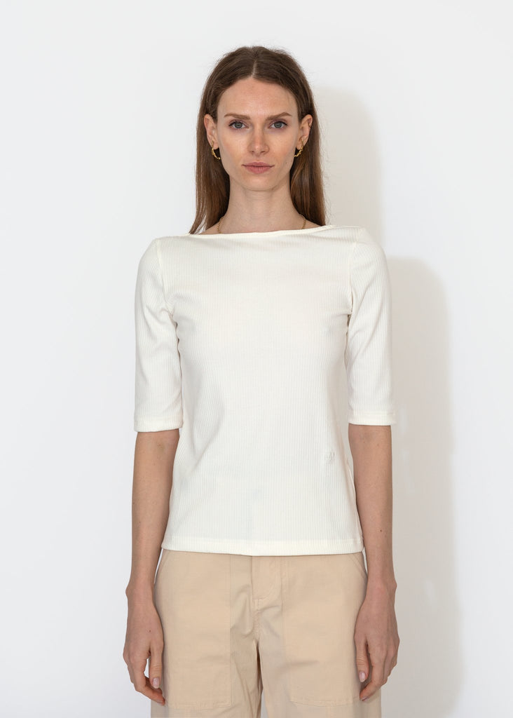 Mijeong Park_Scoop Back Ribbed Top in Ivory_Tops_XS - Finefolk