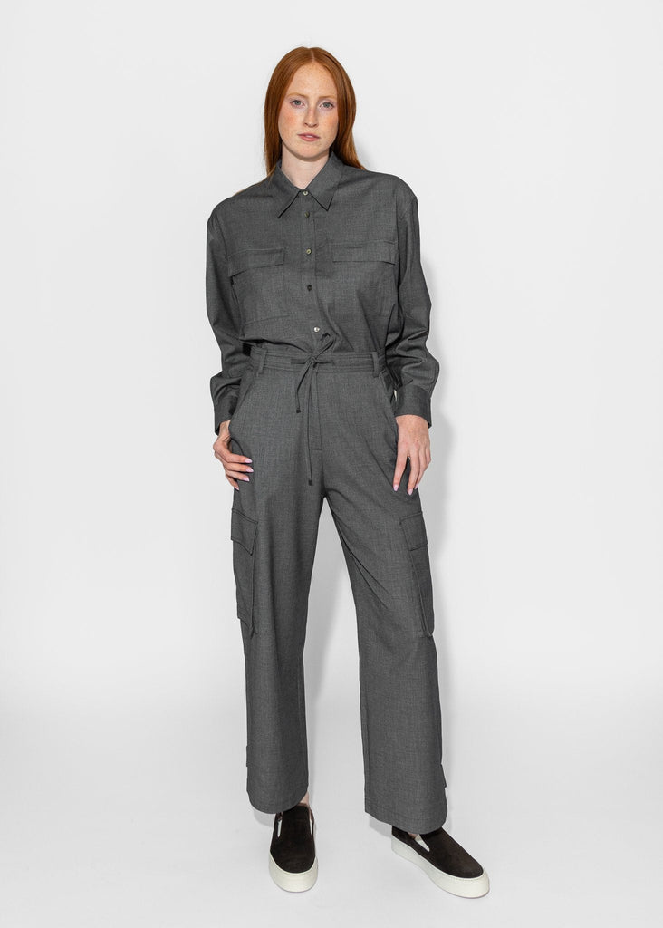 Mijeong Park_Wool Blend Shirt in Gray_Shirt_XS - Finefolk