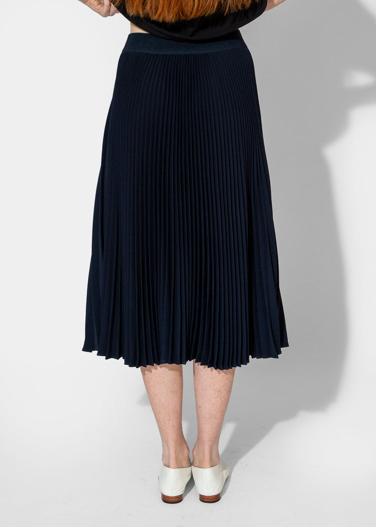 Nomia_Sunburst Pleated Skirt in Midnight/Lime_Skirt_XS - Finefolk