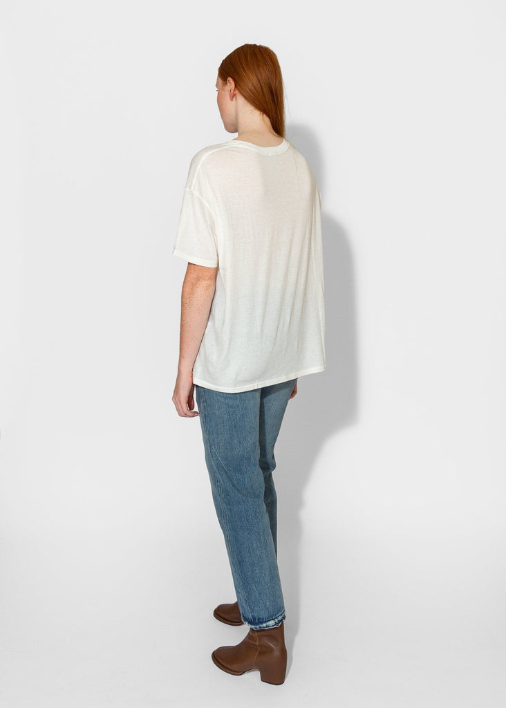 R13_V - Neck Boxy Seamless V in Cashmere White_Apparel & Accessories_XS - Finefolk