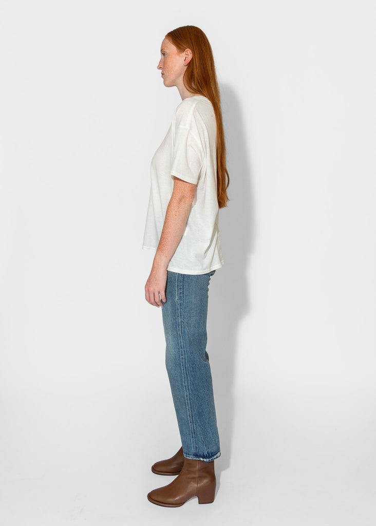 R13_V - Neck Boxy Seamless V in Cashmere White_Apparel & Accessories_XS - Finefolk