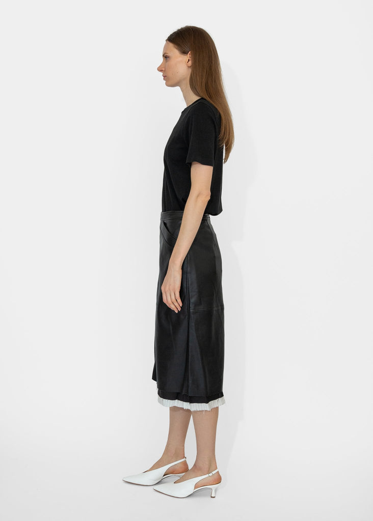 Raquel Allegra_Aurora Skirt in Black_Skirt_0 - Finefolk