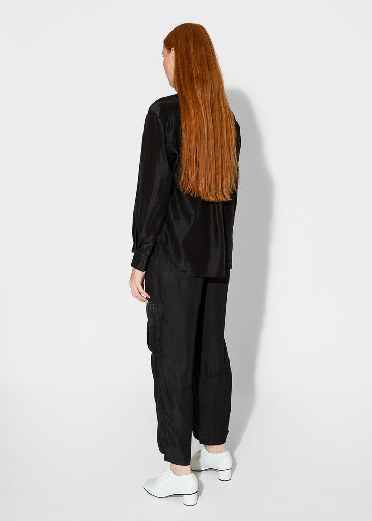 Raquel Allegra_Brentwood Shirt in Black_Apparel & Accessories_0 - Finefolk