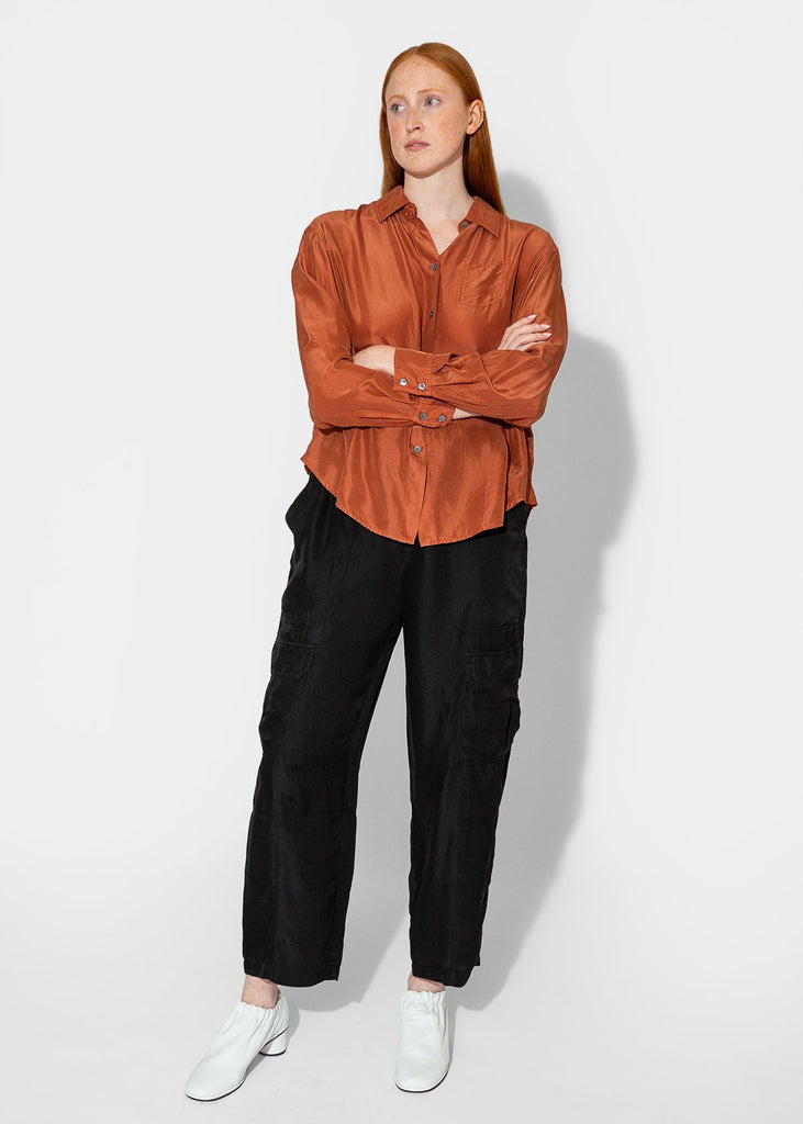 Raquel Allegra_Brentwood Shirt in Cognac__0 - Finefolk