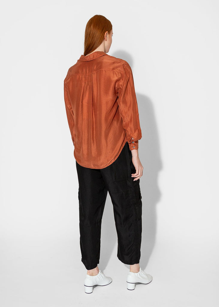 Raquel Allegra_Brentwood Shirt in Cognac__0 - Finefolk