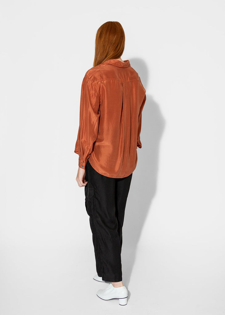 Raquel Allegra_Brentwood Shirt in Cognac__0 - Finefolk