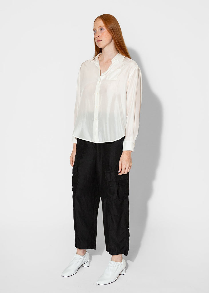 Raquel Allegra_Brentwood Shirt in White_Apparel & Accessories_0 - Finefolk