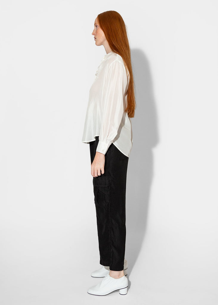 Raquel Allegra_Brentwood Shirt in White_Apparel & Accessories_0 - Finefolk