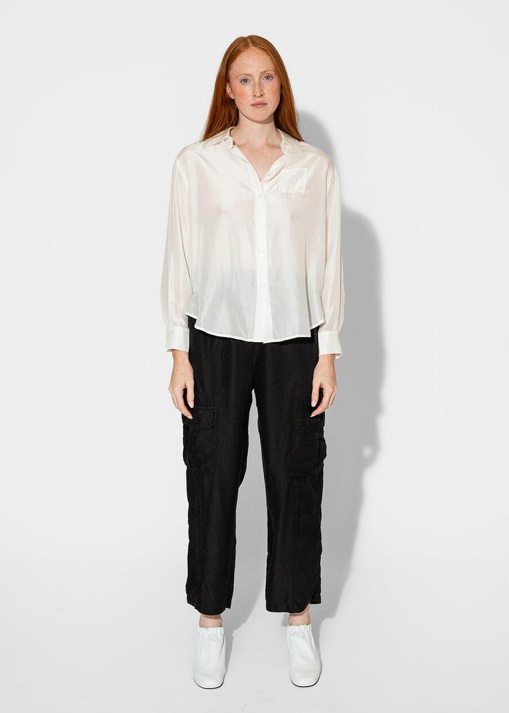 Raquel Allegra_Brentwood Shirt in White_Apparel & Accessories_0 - Finefolk