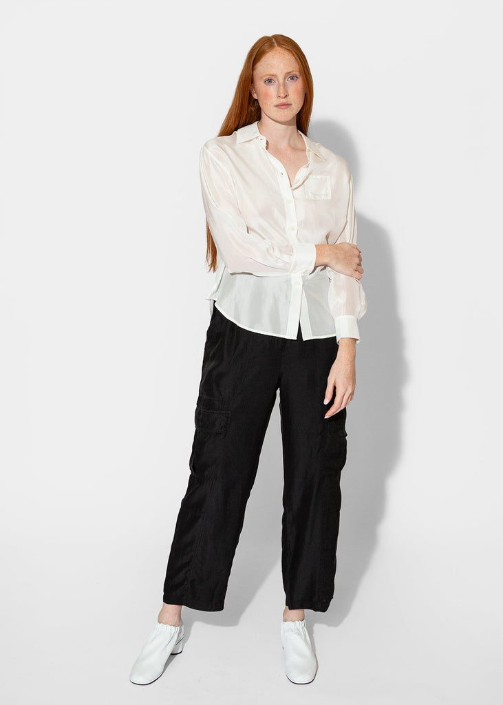 Raquel Allegra_Brentwood Shirt in White_Apparel & Accessories_0 - Finefolk