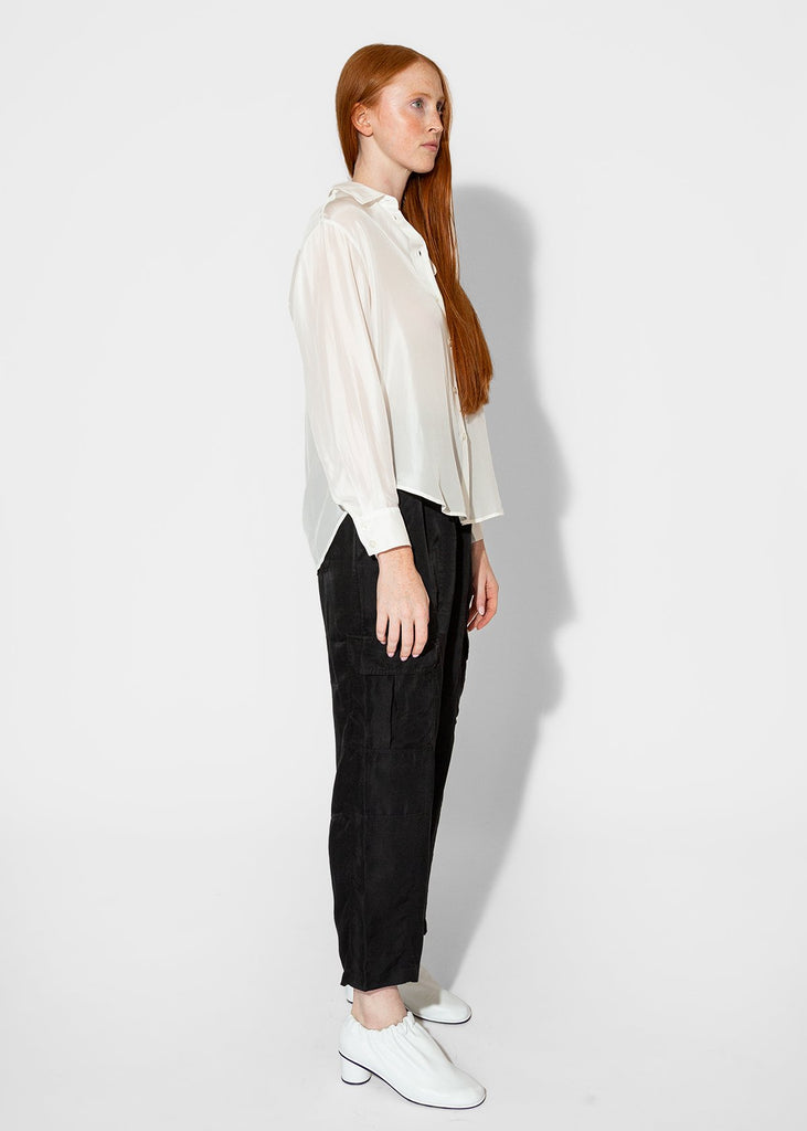 Raquel Allegra_Brentwood Shirt in White_Apparel & Accessories_0 - Finefolk