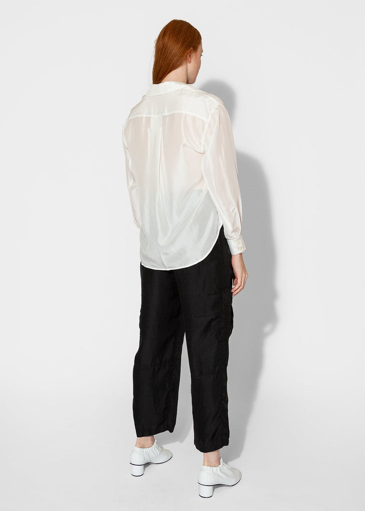 Raquel Allegra_Brentwood Shirt in White_Apparel & Accessories_0 - Finefolk