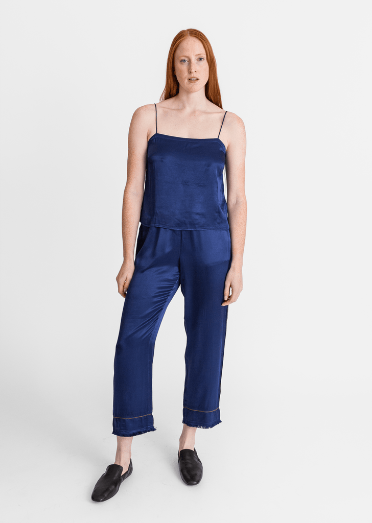 Raquel Allegra_Camden Pant in Navy_Pants_0 - Finefolk