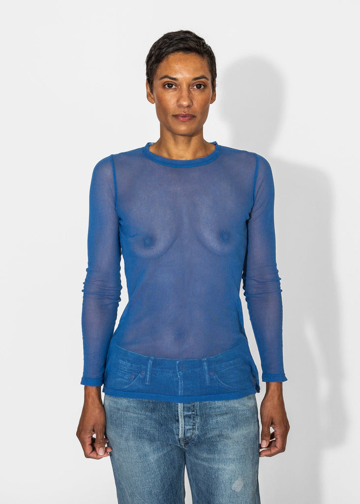 Raquel Allegra_Liza Tee in Ocean_Apparel & Accessories_0 - Finefolk