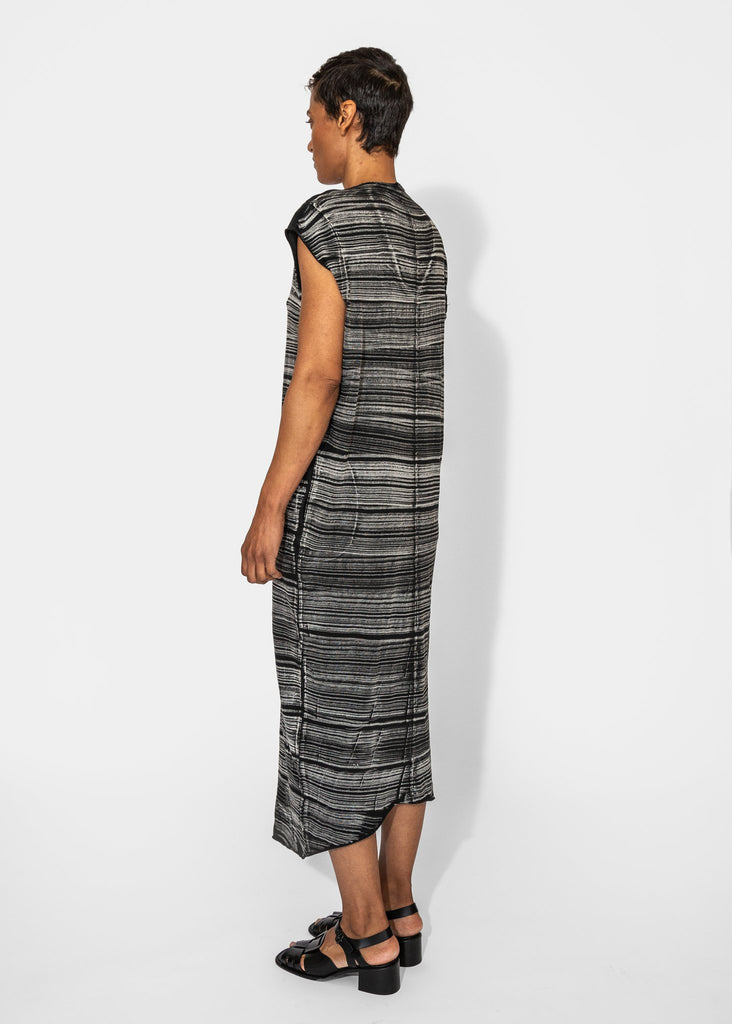 Raquel Allegra_Raquel Allegra Cocoon Dress Brush Black_Apparel & Accessories_0 - Finefolk