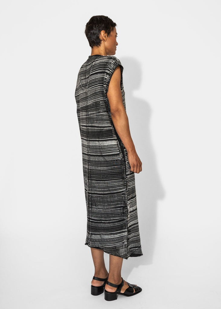 Raquel Allegra_Raquel Allegra Cocoon Dress Brush Black_Apparel & Accessories_0 - Finefolk