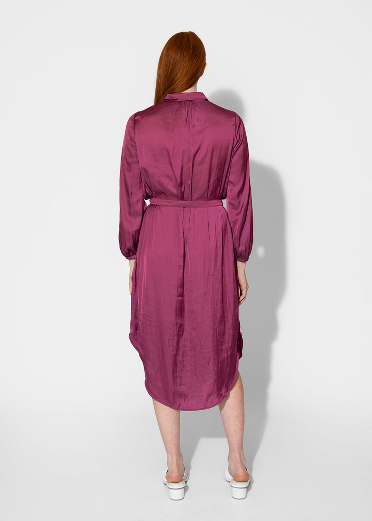 Raquel Allegra_Vivienne Dress in Berry_Apparel & Accessories_0 - Finefolk