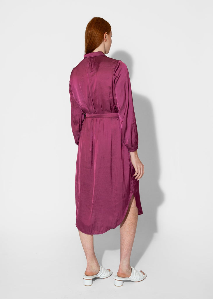 Raquel Allegra_Vivienne Dress in Berry_Apparel & Accessories_0 - Finefolk